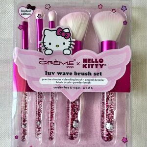 The Crème Shop x Hello Kitty Luv Wave Brush Set - Pink